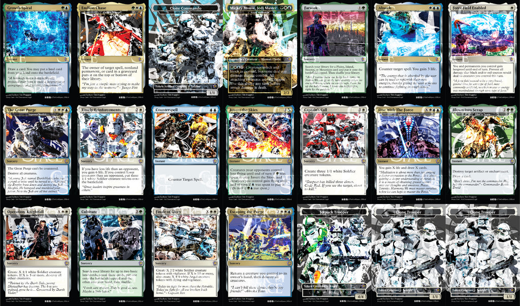 Star Wars: The Clone Wars Magic The Gathering Proxy Commander Deck - Token Generation